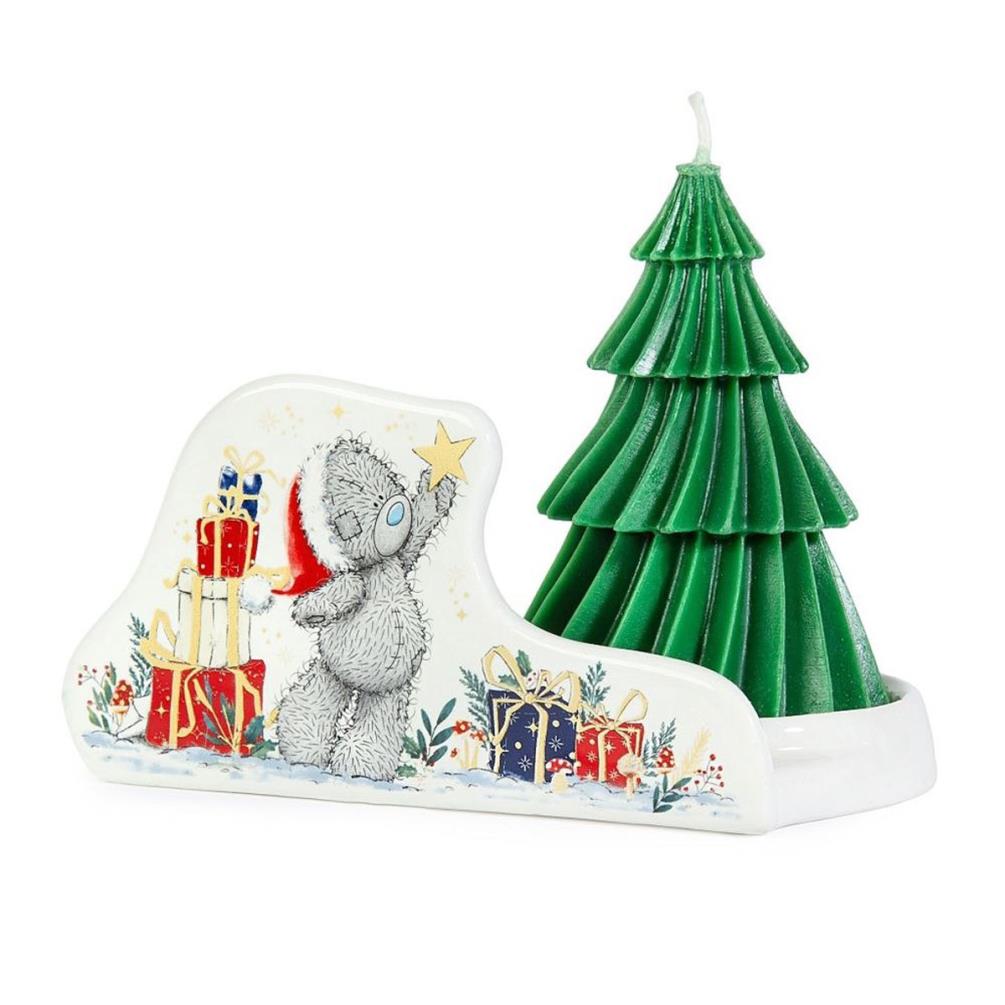 Christmas Tree Shaped Candle & Tray Me to You Bear Gift Set Extra Image 2